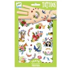 Djeco tattoo  blomster og dyr